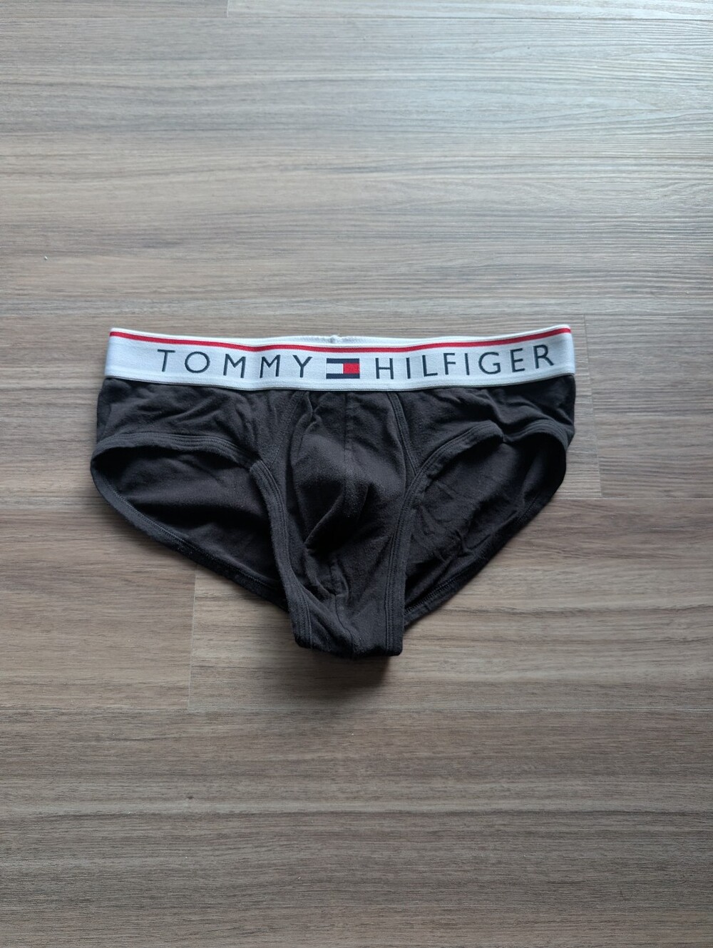 Tommy Hilfiger Black Briefs with Logo Waistband